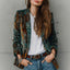 Blazer décontracté chic pour femme avec imprimé floral