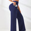 Pantalon de yoga coupe droite pour femme avec poches et propriétés anti-humidité