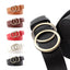 Ceinture femme avec boucle ronde en bronze