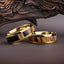 Dripping Oil Series High-Grade Titanium Steel Couple Rings For Men And Women