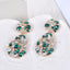 Bijoux de luxe pour femmes Accessoires colorés Boucles d'oreilles pendantes gracieuses pour dames