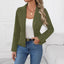 Blazer haut de gamme uni pour femme