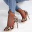 Escarpins léopard à talons aiguilles pour femme (mode été)