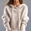 Pull Jacquard Tricoté Pour Femme