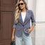 Blazer élégant à manches trois-quarts pour femme