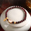 Bracelet gourde simple en grenat pour femmes