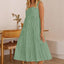 Robe sans manches dos nu ample pour femme