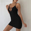 Robe camisole sans manches en tricot pour femme