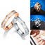 Bague en acier inoxydable avec strass tendance pour femme