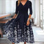 Robe Femme à Pois, Imprimé Floral et Ondulations