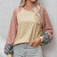 Pull ample en maille texturée à carreaux pour femmes