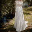 Women's Long Sleeve Bare Back Slimming Lace Wedding Dress