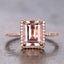 Bagues de fiançailles et de mariage de luxe en zircon couleur champagne pour