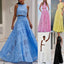 Élégance Vêtement Féminin Robe Longue sans Manches Broderie Dentelle Combinaison de Vacances Ensemble Deux Pièces
