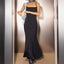 Robe longue à bretelles pour femme avec ourlet queue de poisson