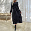 Nouvelle robe jacquard unie pour le printemps