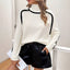 Tricot Pull décontracté Femme tendance urbaine