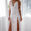 Bretelles de mode féminine Robe fendue à paillettes