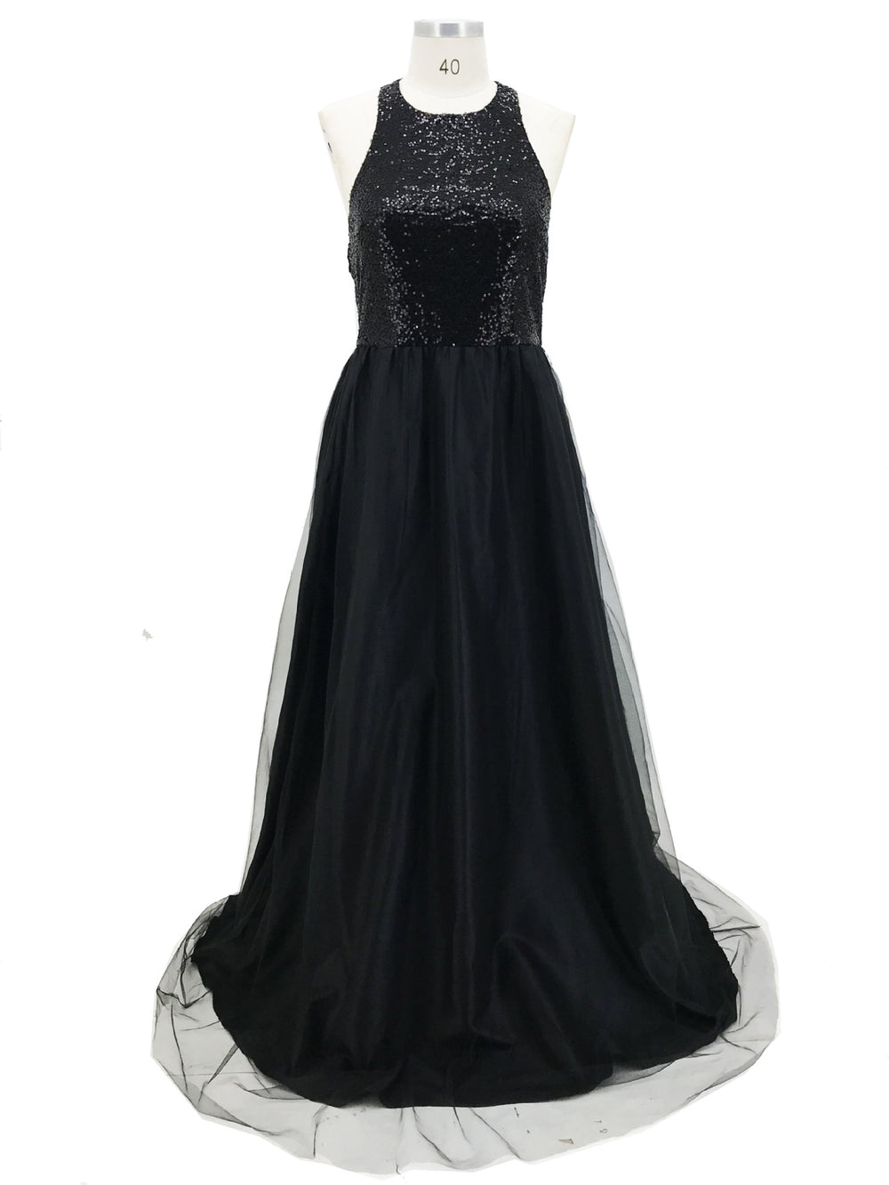 Robe de soirée de mariage sans manches