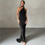 Robe fourreau dos nu à licou pour femme