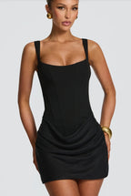 Robe bustier d'été sans manches gracieuse robes courtes pour soirée mariage vêtements de soirée