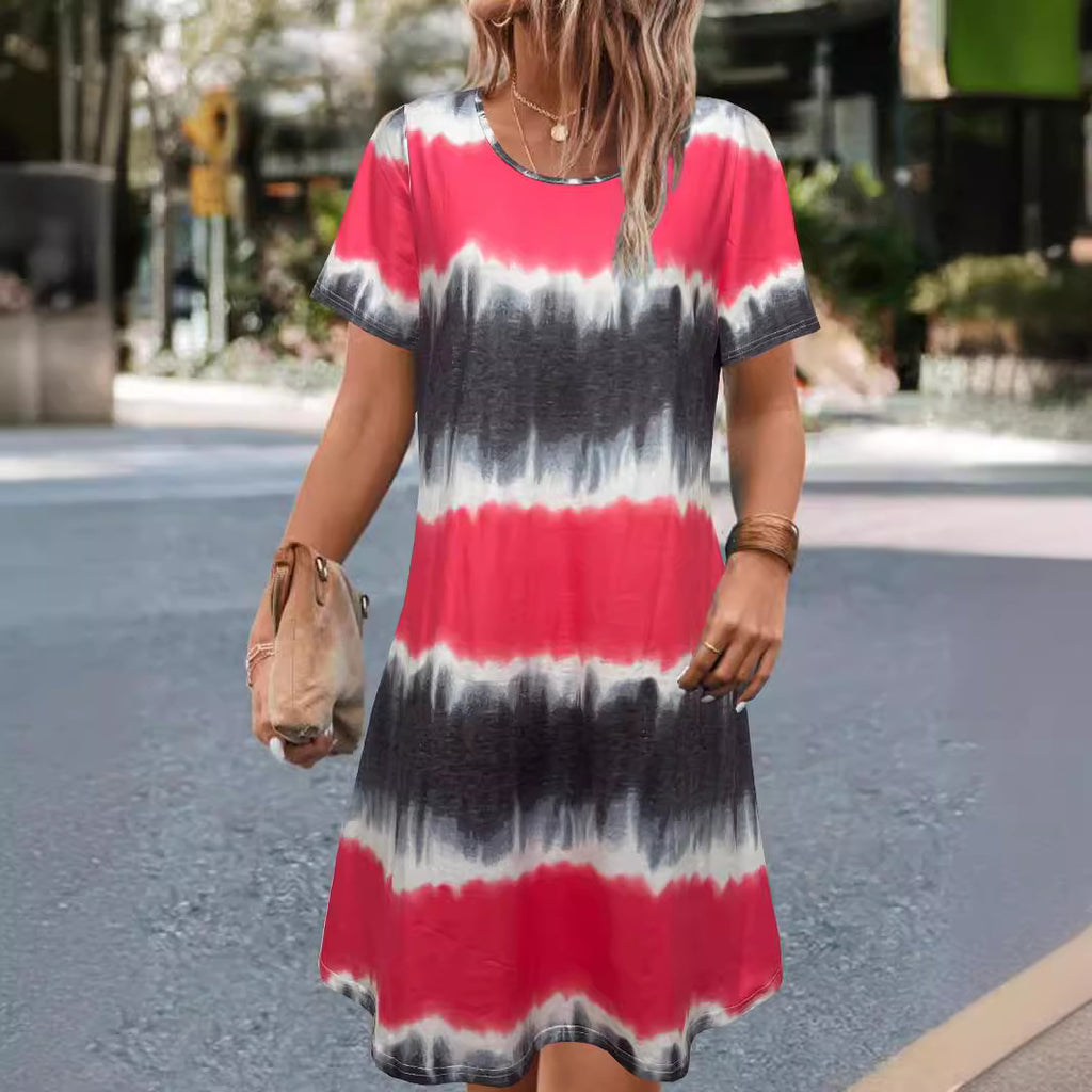 Robe décontractée pour femme imprimée numérique 3D
