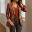 Blazer Imprimé Élégant Et Décontracté Pour Femme