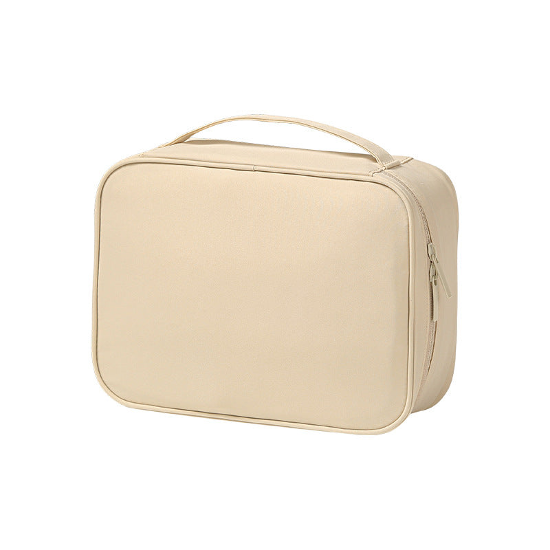 Trousse de maquillage portable en tissu Oxford avec séparateurs