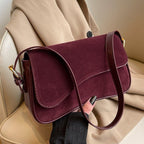 Sac à bandoulière mat rétro pour femme