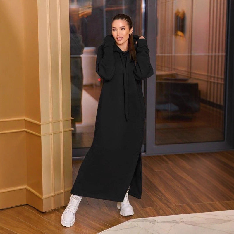 Robe décontractée femme en molleton doublé