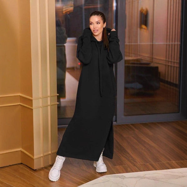 Robe décontractée femme en molleton doublé