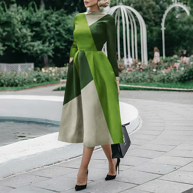 Robe moulante à manches longues pour femme