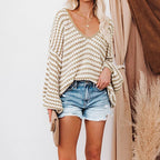 Pull en maille ample pour femme