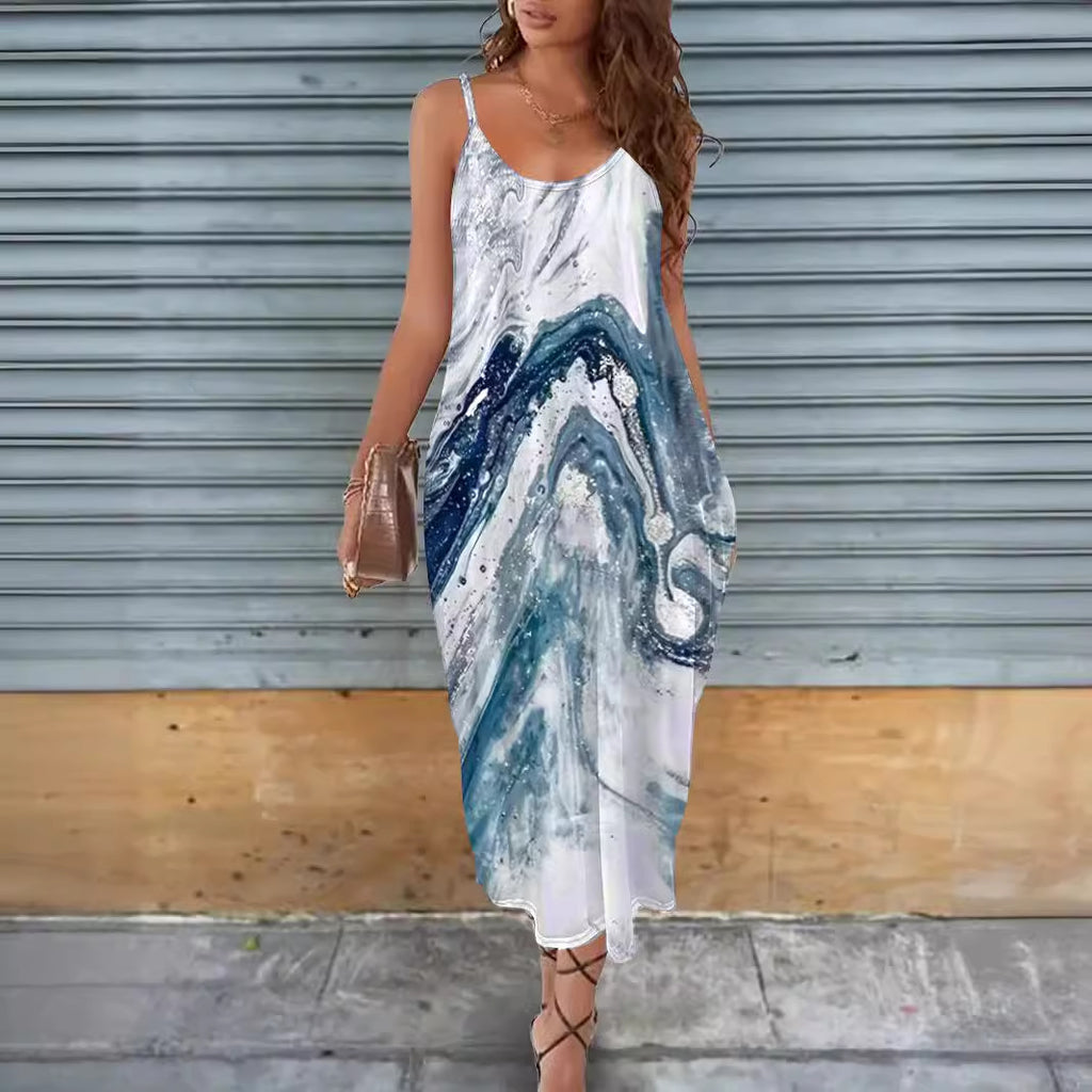 Robe ample à imprimé pour femme