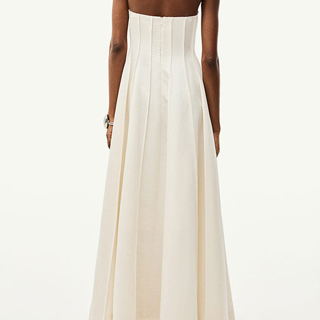 Robe Tempérament Femme Soutien-Gorge Blanc Main Image