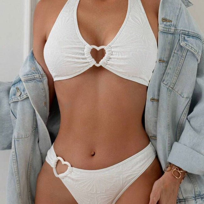 Ensemble de bikini dos nu sexy à licou pour femmes Hover Image