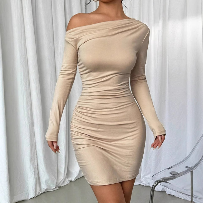 Robe longue décontractée à manches longues pour femme Hover Image