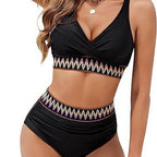 Maillot de bain bikini fendu pour femme
