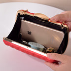 Sac à bandoulière créatif pour femme avec chaîne et pochette