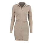 Robe chemise femme nouvelle texture automne