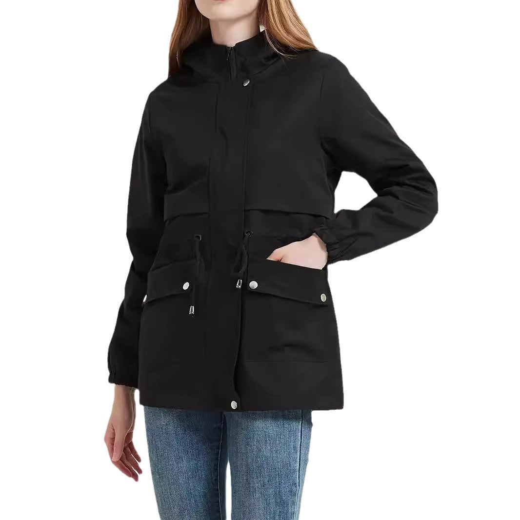 Manteau coréen décontracté ample, mode épaissie, vêtement en coton mi-long.