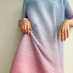 Robe plissée grande taille pour femmes