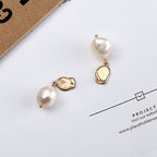 Boucles d'oreilles en argent sterling 925 avec perles baroques