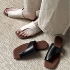 Sandales à enfiler 2026 nouvelle mode avec nœud, chaussures polyvalentes d'extérieur pour femmes à bout ouvert