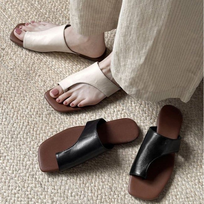 Sandales à enfiler 2026 nouvelle mode avec nœud, chaussures polyvalentes d'extérieur pour femmes à bout ouvert Hover Image