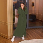 Robe décontractée femme en molleton doublé