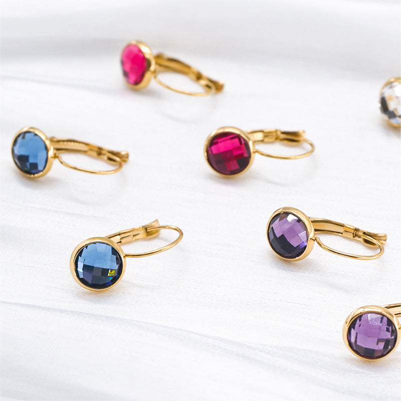 Bijoux Boucles d'oreilles en Cristal de Verre Autrichien Pendantes pour Femmes
