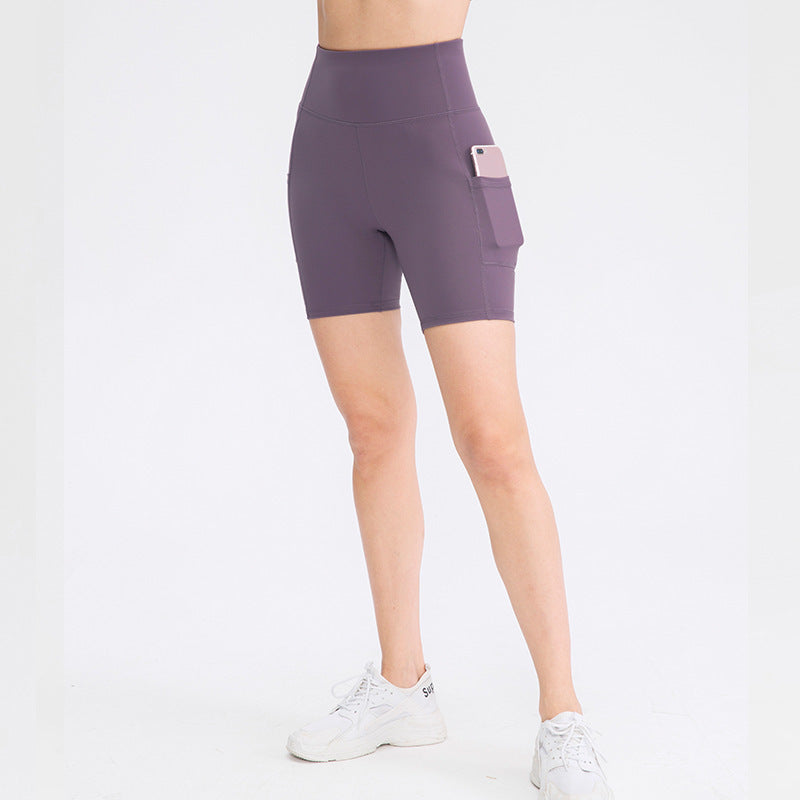 Nouveau Short de Yoga de Poche pour Femmes