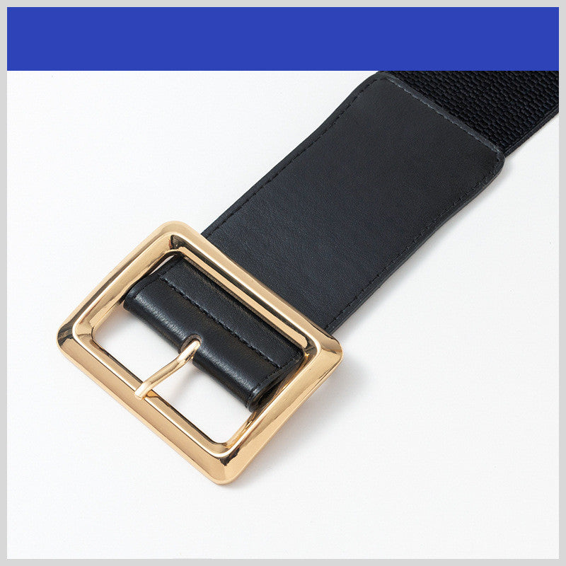 Ceinture large élastique pour femme
