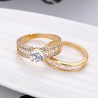 Bagues de fiançailles fantaisie en diamants simulés, très vendues